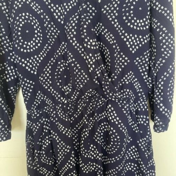 Sanctuary Romper Size XS Blue White Printed Polka Dot Short Womens Boho Colorful - Picture 4 of 12